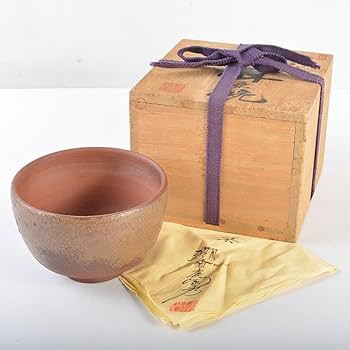 Amazon.co.jp: 伊部焼 金重陶陽作 茶碗 分銅印 共布 潮香庵陶秀